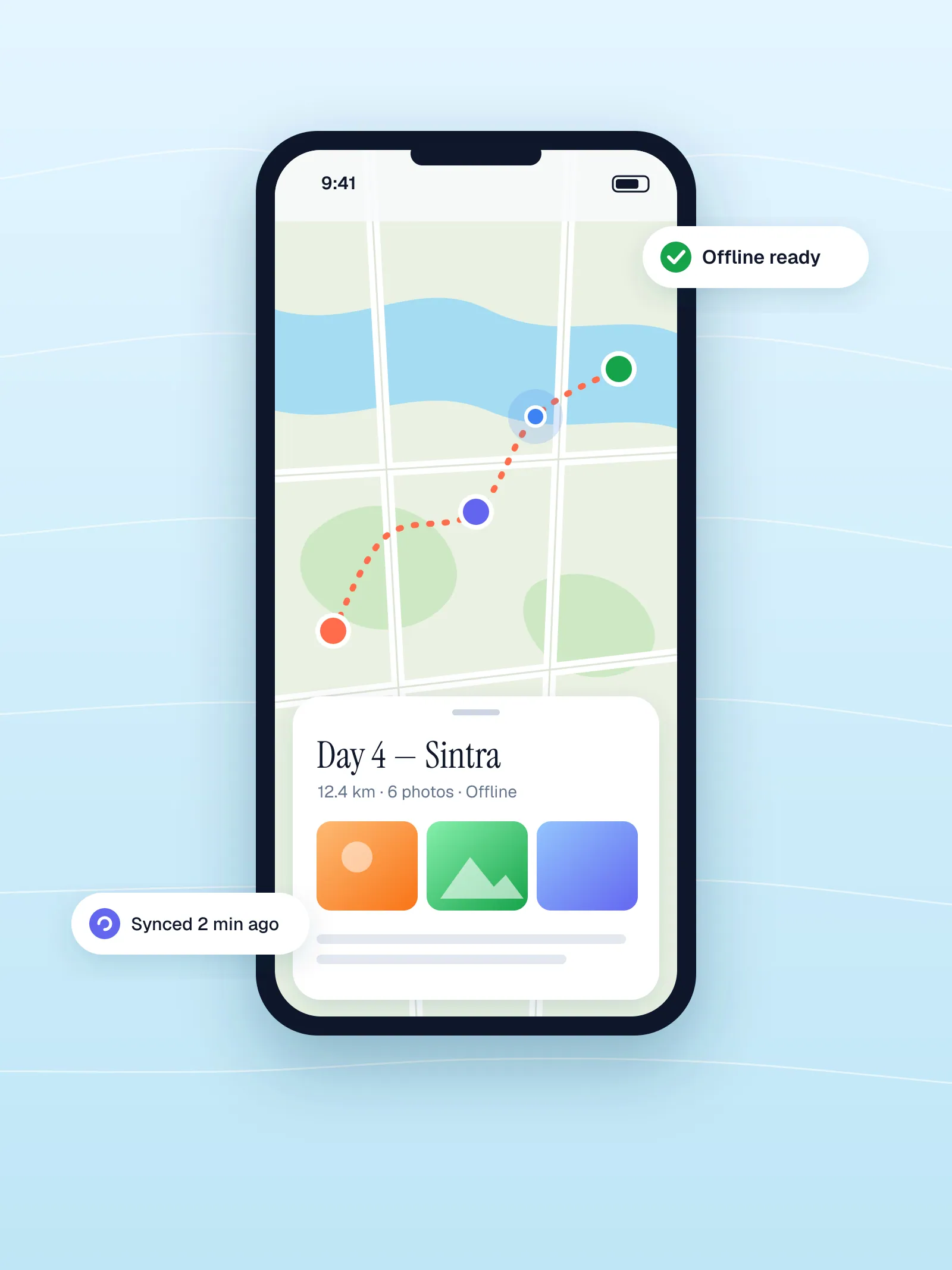 Atlas — offline-first travel journal — A PWA that keeps maps, notes and photos available with zero signal.