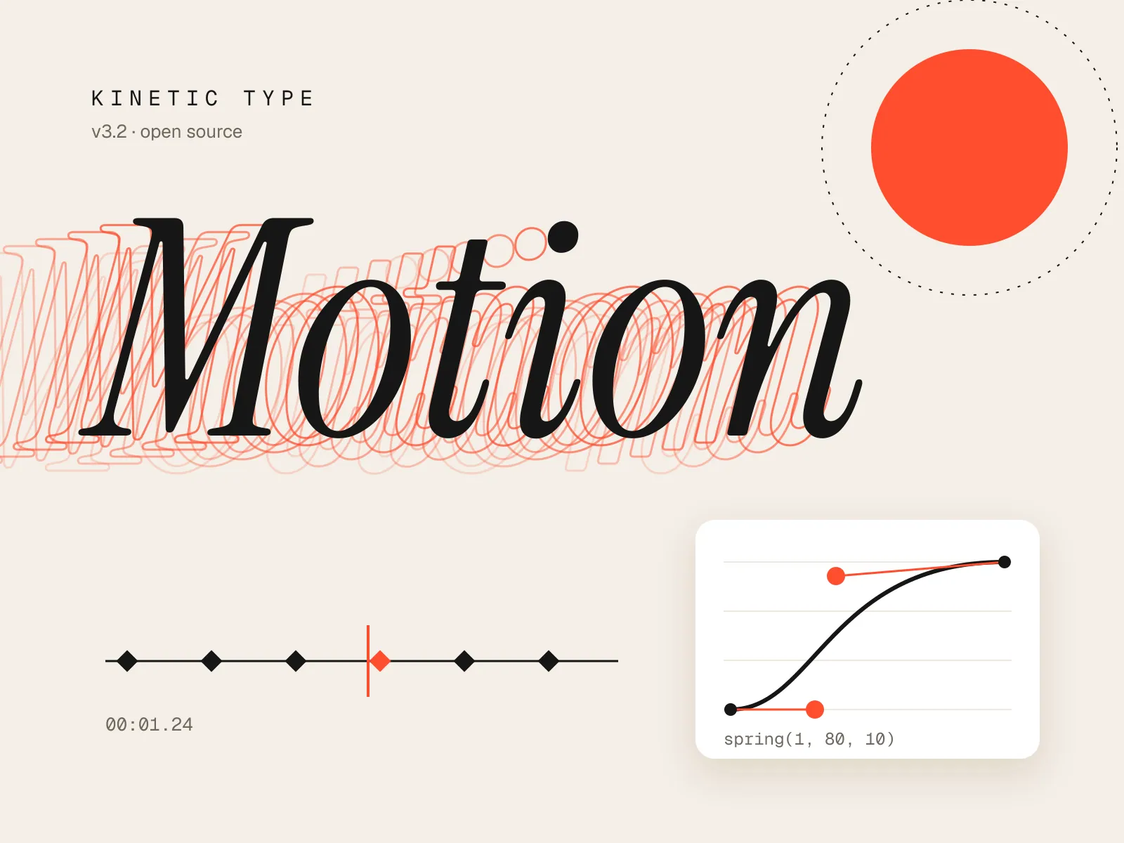 Kinetic Type — motion typography tool — An open-source playground for animated type, exported as video or code.