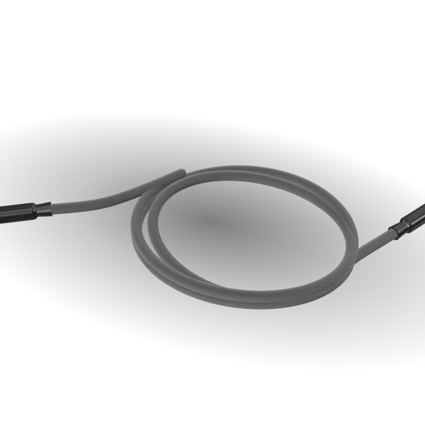 Braided USB-C cable, coiled